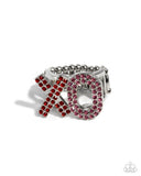 French Kisses - Red Ring - Paparazzi Accessories Ring Bedazzle Me Pretty Mobile Fashion Boutique