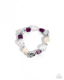 Frenetic Feeling - Purple Complete Look  - Paparazzi Accessories Bedazzle Me Pretty Mobile Fashion Boutique