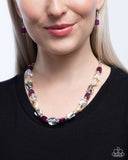 Frenetic Feeling - Purple Complete Look  - Paparazzi Accessories Bedazzle Me Pretty Mobile Fashion Boutique