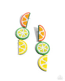Fresh Fruit - Multi Post Earrings - Paparazzi Accessories Post Earrings Bedazzle Me Pretty Mobile Fashion Boutique