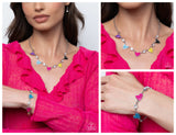 Friendly Fringe - Multi Complete Look  - Paparazzi Accessories Bedazzle Me Pretty Mobile Fashion Boutique