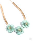 Gala Genre - Green Necklace - Paparazzi Accessories Necklace Bedazzle Me Pretty Mobile Fashion Boutique