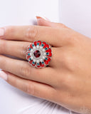 Gallery Glitz - Red Ring - Paparazzi Accessories Ring Bedazzle Me Pretty Mobile Fashion Boutique
