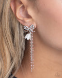 Garden Gain - Brown Post Earrings - Paparazzi Accessories Post Earrings Bedazzle Me Pretty Mobile Fashion Boutique
