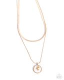 Garden Gallery - Gold Necklace - Paparazzi Accessories Necklace Bedazzle Me Pretty Mobile Fashion Boutique