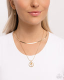 Garden Gallery - Gold Necklace - Paparazzi Accessories Necklace Bedazzle Me Pretty Mobile Fashion Boutique