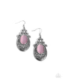 Garden Gondola Ride - Pink Earrings - Paparazzi Accessories Earrings Bedazzle Me Pretty Mobile Fashion Boutique