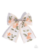 Garden Guardian - Orange Hair Clip - Paparazzi Accessories Hair Clip Bedazzle Me Pretty Mobile Fashion Boutique