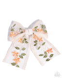 Garden Guardian - Orange Hair Clip - Paparazzi Accessories Hair Clip Bedazzle Me Pretty Mobile Fashion Boutique