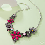 GARDEN My Sparkle - Pink Necklace - Paparazzi Accessories Necklace Bedazzle Me Pretty Mobile Fashion Boutique
