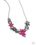 GARDEN My Sparkle - Pink Necklace - Paparazzi Accessories Necklace Bedazzle Me Pretty Mobile Fashion Boutique