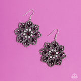 Garden of Love - Purple Earrings - Paparazzi Accessories Earrings Bedazzle Me Pretty Mobile Fashion Boutique