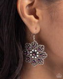 Garden of Love - Purple Earrings - Paparazzi Accessories Earrings Bedazzle Me Pretty Mobile Fashion Boutique