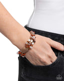 Garden Palette - Red Bracelet - Paparazzi Accessories Bracelet Bedazzle Me Pretty Mobile Fashion Boutique
