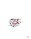 Gated Glide - Pink Ring - Paparazzi Accessories Ring Bedazzle Me Pretty Mobile Fashion Boutique