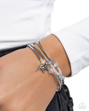Generational Glitz - Blue Bracelet - Paparazzi Accessories Bracelet Bedazzle Me Pretty Mobile Fashion Boutique