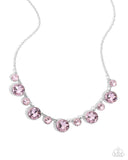 Genteel Gallery - Pink Necklace - Paparazzi Accessories Necklace Bedazzle Me Pretty Mobile Fashion Boutique