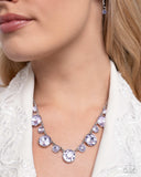 Genteel Gallery - Purple Necklace - Paparazzi Accessories Necklace Bedazzle Me Pretty Mobile Fashion Boutique