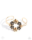 Genuine Garden - Gold Bracelet - Paparazzi Accessories Bracelet Bedazzle Me Pretty Mobile Fashion Boutique