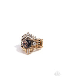 Genuine Glory - Black Ring - Paparazzi Accessories Ring Bedazzle Me Pretty Mobile Fashion Boutique