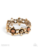 Genuine Grounding - Orange Bracelet - Paparazzi Accessories Bracelet Bedazzle Me Pretty Mobile Fashion Boutique