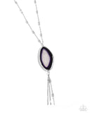 Geode Gamble - Purple Necklace - Paparazzi Accessories Necklace Bedazzle Me Pretty Mobile Fashion Boutique