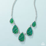 Geode Gamut - Multi Necklace - Paparazzi Accessories Necklace Bedazzle Me Pretty Mobile Fashion Boutique