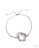 Geode Greeting - Pink Bracelet - Paparazzi Accessories Bracelet Bedazzle Me Pretty Mobile Fashion Boutique