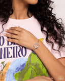 Geode Greeting - Pink Bracelet - Paparazzi Accessories Bracelet Bedazzle Me Pretty Mobile Fashion Boutique