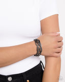 Get Your Wires Crossed - Black Bracelet - Paparazzi Accessories Bracelet Bedazzle Me Pretty Mobile Fashion Boutique