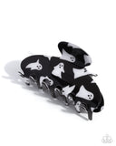 Ghostly Greeting - Black Hair Clip - Paparazzi Accessories Hair Clip Bedazzle Me Pretty Mobile Fashion Boutique