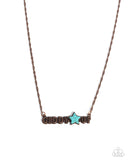 Giddy Up Glam - Copper Necklace - Paparazzi Accessories Necklace Bedazzle Me Pretty Mobile Fashion Boutique