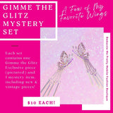 Gimme The Glitz - A Few of My Favorite Wings Pink Earrings - 2 Pc Mystery Set - Paparazzi Accessories Bedazzle Me Pretty Mobile Fashion Boutique
