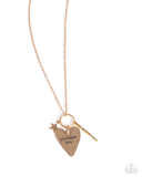 Give More Affection - Yellow Necklace - Paparazzi Accessories Necklace Bedazzle Me Pretty Mobile Fashion Boutique