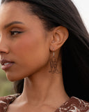 Given the Boot - Brown Earrings - Paparazzi Accessories Earrings Bedazzle Me Pretty Mobile Fashion Boutique