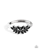 Glamorously Garnished - Black Bracelet - Paparazzi Accessories Bracelet Bedazzle Me Pretty Mobile Fashion Boutique