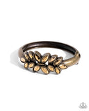 Glamorously Garnished - Brass Bracelet - Paparazzi Accessories Bracelet Bedazzle Me Pretty Mobile Fashion Boutique