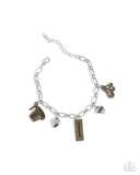 Glass Half Full Haute - Multi Bracelet - Paparazzi Accessories Bracelet Bedazzle Me Pretty Mobile Fashion Boutique