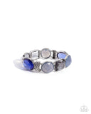 Glassy Generosity - Blue Bracelet - Paparazzi Accessories Bracelet Bedazzle Me Pretty Mobile Fashion Boutique