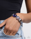 Glassy Generosity - Blue Bracelet - Paparazzi Accessories Bracelet Bedazzle Me Pretty Mobile Fashion Boutique