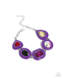 Glazed Guest - Purple Bracelet - Paparazzi Accessories Bracelet Bedazzle Me Pretty Mobile Fashion Boutique