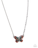 Gliding Glam - Orange Necklace - Paparazzi Accessories Necklace Bedazzle Me Pretty Mobile Fashion Boutique