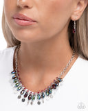 Glimpse of Glitz - Red Necklace - Paparazzi Accessories Necklace Bedazzle Me Pretty Mobile Fashion Boutique