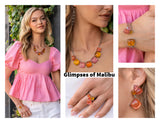 Glimpses of Malibu - Complete Trend Blend - April 2024 Fashion Fix - Paparazzi Accessories Bedazzle Me Pretty Mobile Fashion Boutique