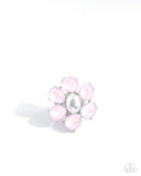 Glitter in the Air - Pink Ring - Paparazzi Accessories Ring Bedazzle Me Pretty Mobile Fashion Boutique