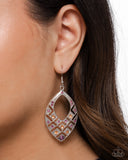Glittery Gaze - Purple Earrings - Paparazzi Accessories Earrings Bedazzle Me Pretty Mobile Fashion Boutique