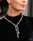 Glittery Getaway - Gold Necklace - Paparazzi Accessories Necklace Bedazzle Me Pretty Mobile Fashion Boutique