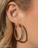 GLITZY By Association - Gold Earrings - Paparazzi Accessories Earrings Bedazzle Me Pretty Mobile Fashion Boutique