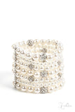 GLOW-ology - White - 2022 Zi Collection Bracelet - Paparazzi Accessories Bedazzle Me Pretty Mobile Fashion Boutique