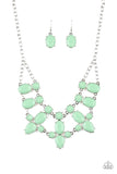 Goddess Glow - Green Necklace - Paparazzi Accessories Necklace Bedazzle Me Pretty Mobile Fashion Boutique